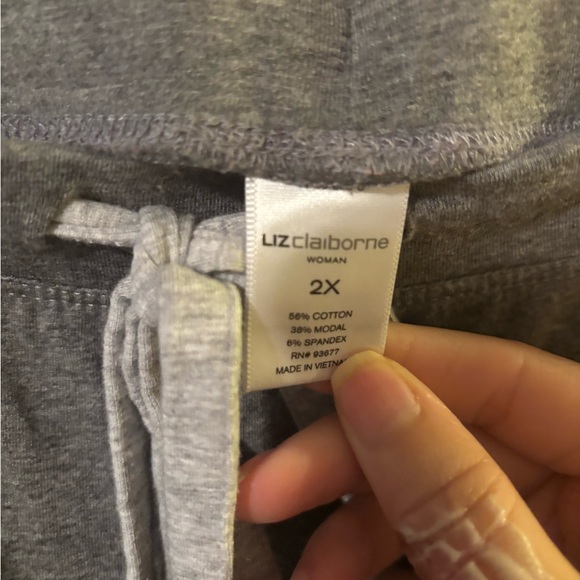 Liz Claiborne Heather Gray Lounge Pants - Picture 3 of 3